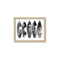 Picture of B&W Surfboards _GroupedProduct_Rectangle_Landscape_Framed_Matted_