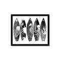 Picture of B&W Surfboards _GroupedProduct_Rectangle_Landscape_Framed_Matted_
