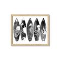 Picture of B&W Surfboards _GroupedProduct_Rectangle_Landscape_Framed_Matted_