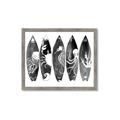 Picture of B&W Surfboards _GroupedProduct_Rectangle_Landscape_Framed_Matted_