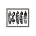 Picture of B&W Surfboards _GroupedProduct_Rectangle_Landscape_Framed_Matted_