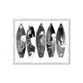 Picture of B&W Surfboards _GroupedProduct_Rectangle_Landscape_Framed_Matted_