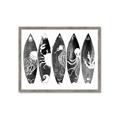 Picture of B&W Surfboards _GroupedProduct_Rectangle_Landscape_Framed_Matted_
