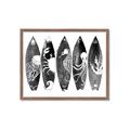 Picture of B&W Surfboards _GroupedProduct_Rectangle_Landscape_Framed_Matted_
