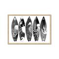 Picture of B&W Surfboards _GroupedProduct_Rectangle_Landscape_Framed_Matted_