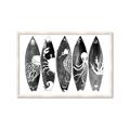 Picture of B&W Surfboards _GroupedProduct_Rectangle_Landscape_Framed_Matted_