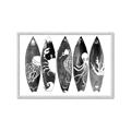 Picture of B&W Surfboards _GroupedProduct_Rectangle_Landscape_Framed_Matted_