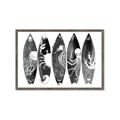 Picture of B&W Surfboards _GroupedProduct_Rectangle_Landscape_Framed_Matted_