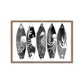 Picture of B&W Surfboards _GroupedProduct_Rectangle_Landscape_Framed_Matted_