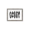 Picture of B&W Surfboards _GroupedProduct_Rectangle_Landscape_Framed_Matted_