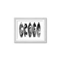 Picture of B&W Surfboards _GroupedProduct_Rectangle_Landscape_Framed_Matted_