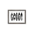 Picture of B&W Surfboards _GroupedProduct_Rectangle_Landscape_Framed_Matted_