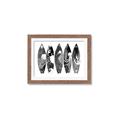 Picture of B&W Surfboards _GroupedProduct_Rectangle_Landscape_Framed_Matted_