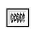 Picture of B&W Surfboards _GroupedProduct_Rectangle_Landscape_Framed_Matted_