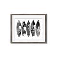 Picture of B&W Surfboards _GroupedProduct_Rectangle_Landscape_Framed_Matted_