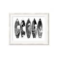Picture of B&W Surfboards _GroupedProduct_Rectangle_Landscape_Framed_Matted_