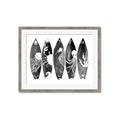 Picture of B&W Surfboards _GroupedProduct_Rectangle_Landscape_Framed_Matted_