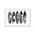 Picture of B&W Surfboards _GroupedProduct_Rectangle_Landscape_Framed_Matted_