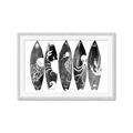 Picture of B&W Surfboards _GroupedProduct_Rectangle_Landscape_Framed_Matted_