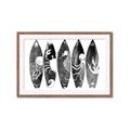 Picture of B&W Surfboards _GroupedProduct_Rectangle_Landscape_Framed_Matted_