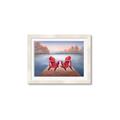 Picture of Red Muskoka Chairs _GroupedProduct_Rectangle_Landscape_Framed_Matted_