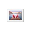 Picture of Red Muskoka Chairs _GroupedProduct_Rectangle_Landscape_Framed_Matted_