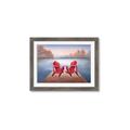 Picture of Red Muskoka Chairs _GroupedProduct_Rectangle_Landscape_Framed_Matted_