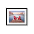 Picture of Red Muskoka Chairs _GroupedProduct_Rectangle_Landscape_Framed_Matted_