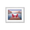 Picture of Red Muskoka Chairs _GroupedProduct_Rectangle_Landscape_Framed_Matted_