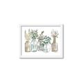 Picture of Bottled Plants Neutral I  _GroupedProduct_Rectangle_Landscape_Framed_Matted_