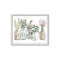 Picture of Bottled Plants Neutral I  _GroupedProduct_Rectangle_Landscape_Framed_Matted_