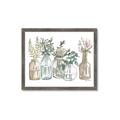 Picture of Bottled Plants Neutral I  _GroupedProduct_Rectangle_Landscape_Framed_Matted_