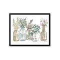Picture of Bottled Plants Neutral I  _GroupedProduct_Rectangle_Landscape_Framed_Matted_