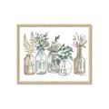 Picture of Bottled Plants Neutral I  _GroupedProduct_Rectangle_Landscape_Framed_Matted_