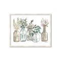 Picture of Bottled Plants Neutral I  _GroupedProduct_Rectangle_Landscape_Framed_Matted_