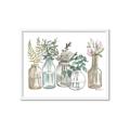 Picture of Bottled Plants Neutral I  _GroupedProduct_Rectangle_Landscape_Framed_Matted_