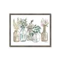 Picture of Bottled Plants Neutral I  _GroupedProduct_Rectangle_Landscape_Framed_Matted_
