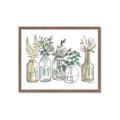 Picture of Bottled Plants Neutral I  _GroupedProduct_Rectangle_Landscape_Framed_Matted_