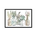 Picture of Bottled Plants Neutral I  _GroupedProduct_Rectangle_Landscape_Framed_Matted_