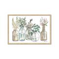 Picture of Bottled Plants Neutral I  _GroupedProduct_Rectangle_Landscape_Framed_Matted_