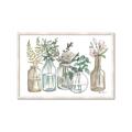 Picture of Bottled Plants Neutral I  _GroupedProduct_Rectangle_Landscape_Framed_Matted_