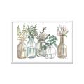 Picture of Bottled Plants Neutral I  _GroupedProduct_Rectangle_Landscape_Framed_Matted_