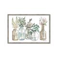 Picture of Bottled Plants Neutral I  _GroupedProduct_Rectangle_Landscape_Framed_Matted_