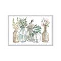 Picture of Bottled Plants Neutral I  _GroupedProduct_Rectangle_Landscape_Framed_Matted_