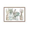 Picture of Bottled Plants Neutral I  _GroupedProduct_Rectangle_Landscape_Framed_Matted_