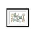 Picture of Bottled Plants Neutral I  _GroupedProduct_Rectangle_Landscape_Framed_Matted_
