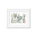 Picture of Bottled Plants Neutral I  _GroupedProduct_Rectangle_Landscape_Framed_Matted_