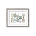 Picture of Bottled Plants Neutral I  _GroupedProduct_Rectangle_Landscape_Framed_Matted_