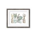 Picture of Bottled Plants Neutral I  _GroupedProduct_Rectangle_Landscape_Framed_Matted_