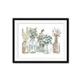 Picture of Bottled Plants Neutral I  _GroupedProduct_Rectangle_Landscape_Framed_Matted_